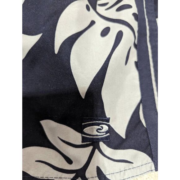 Hawaiian Performance Men's Surfwear Gray Black Hawaiian Print Swim Trunks Large - Picture 6 of 6